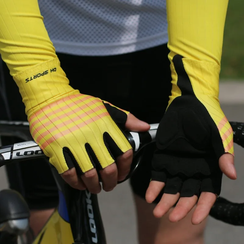 Fahrradhandschuhe Halbfinger Sommerstil Fahrrad Kurze Fingerhandschuhe – Immagine 3