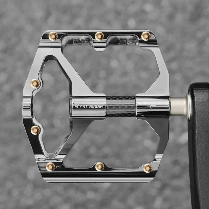 WEST BIKING Galvanisierte Aluminiumlegierung Pedale MTB Rennrad Pedale – Image 3