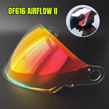 Motorradhelm-Visierersatz für LS2 OF616 AIRFLOW II Open Face Helm Windschutzscheibe Ersatzlinse Helm-Zubehör