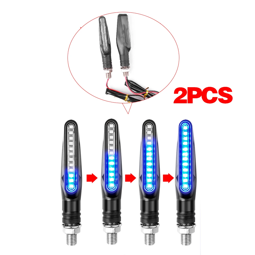 Motorrad-LED-Blinker, Richtungsanzeiger, Blinkende Heck-Bremsleuchte, Stoppsignal-Licht, Motorrad-Tagfahrlicht