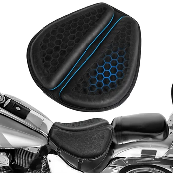 Motorrad Gel Sitzkissen Kühlung Sitz Shake Rider Kissen 3D-Honeycomb Stoßdämpfung Komfort Motorrad Sattel