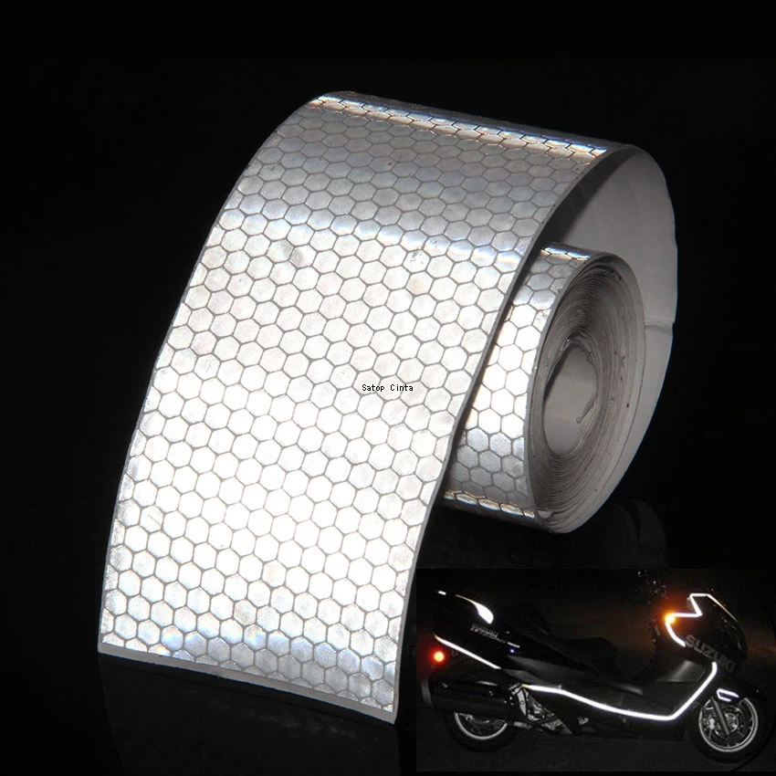 5 cm * 3 M Reflektierende Auto Aufkleber Im Freien Wasserdichte – Immagine 6