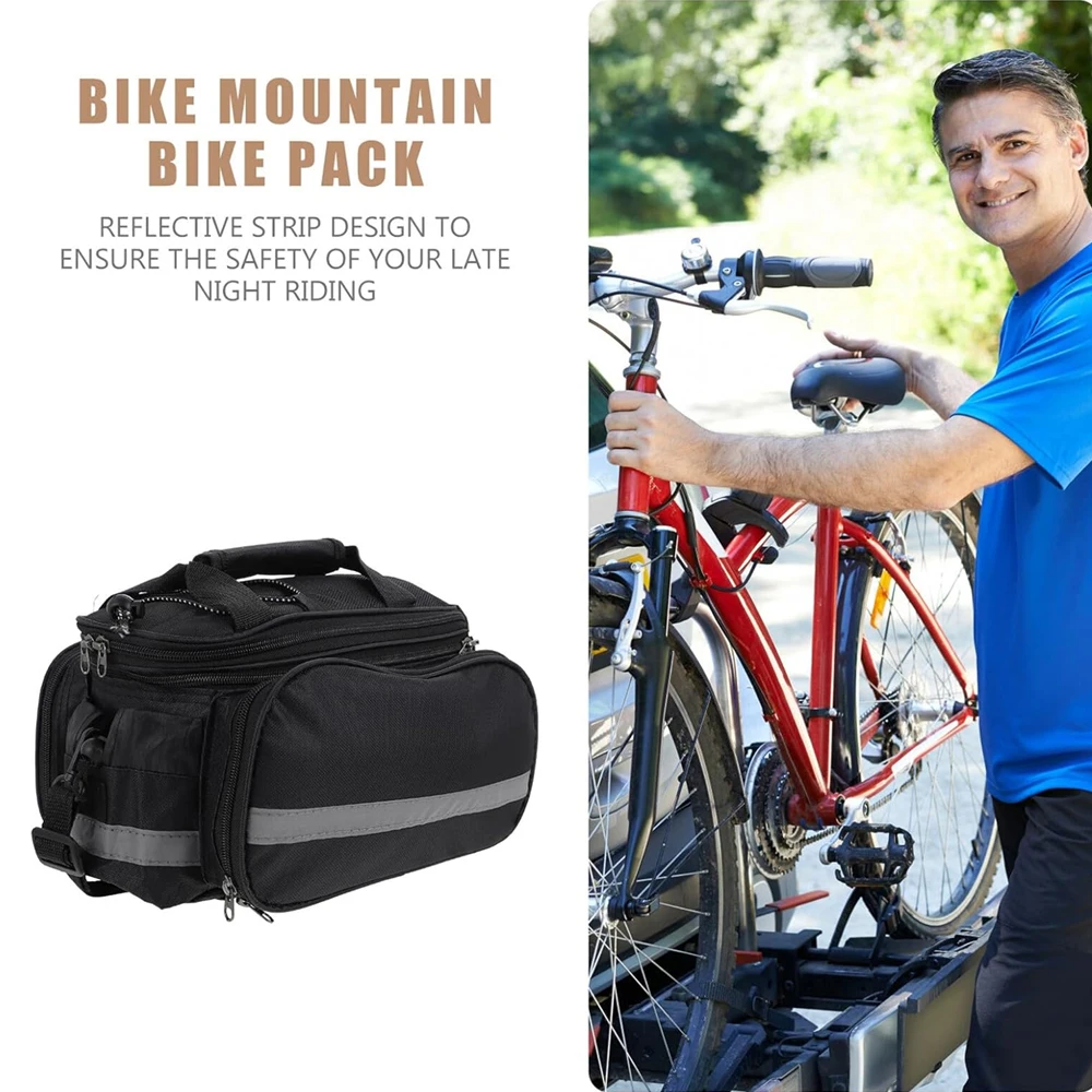 Fahrrad-Gepäckträgertasche, Große Fahrradtasche – Immagine 5