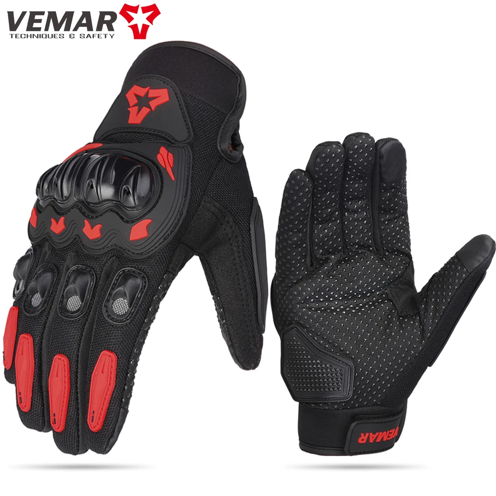 Sommer Neue Männer Motorrad Handschuhe Harte Knuckle Touchscreen – Bild 2