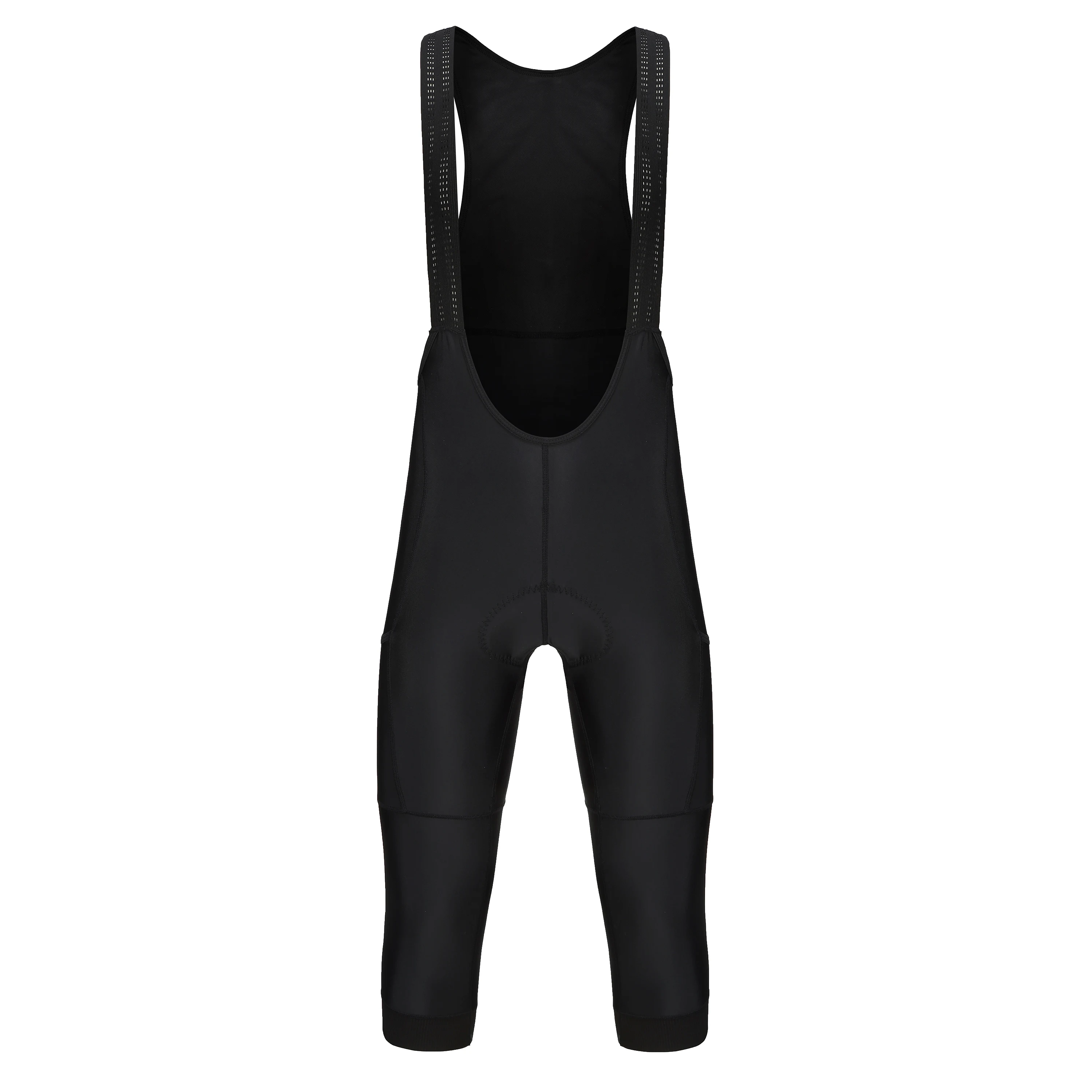 Fahrradhose 3/4 Sommer Anti-UV Gel-Polsterung Fahrrad-Trägerhose 3/4 Einfarbig Schwarz/Armeegrün/Marineblau