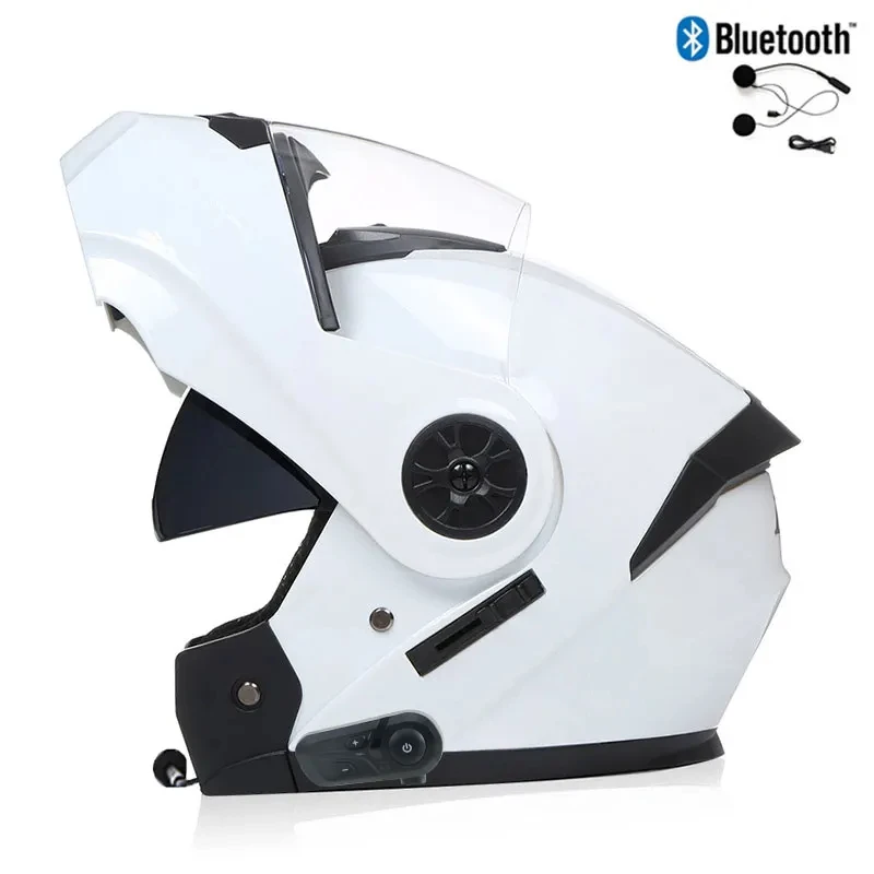 Bld Bluetooth Full Face Helm vier Jahreszeiten Motocross Racing modular hoch klappbar Casco Moto Männer Frauen