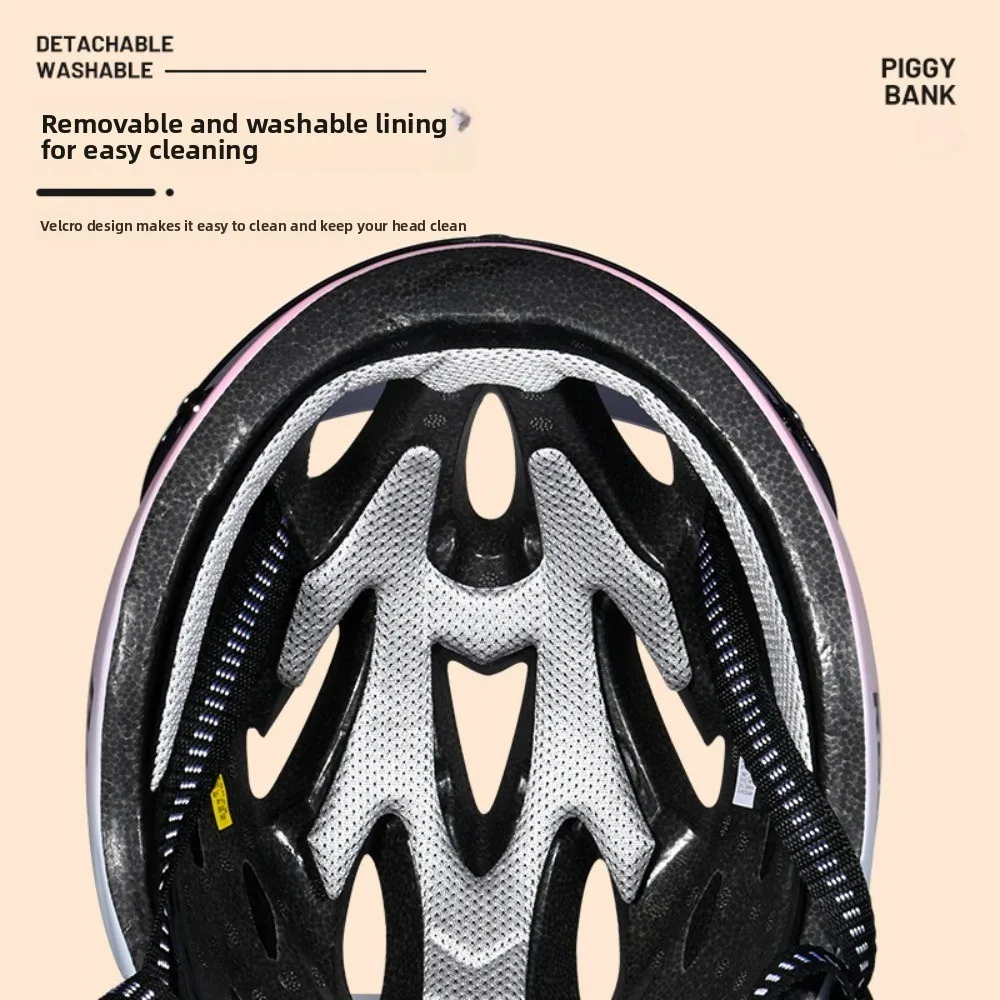 Fahrradhelm mit magnetischer Schutzbrille und hinterem LED-Rücklicht – Bild 3