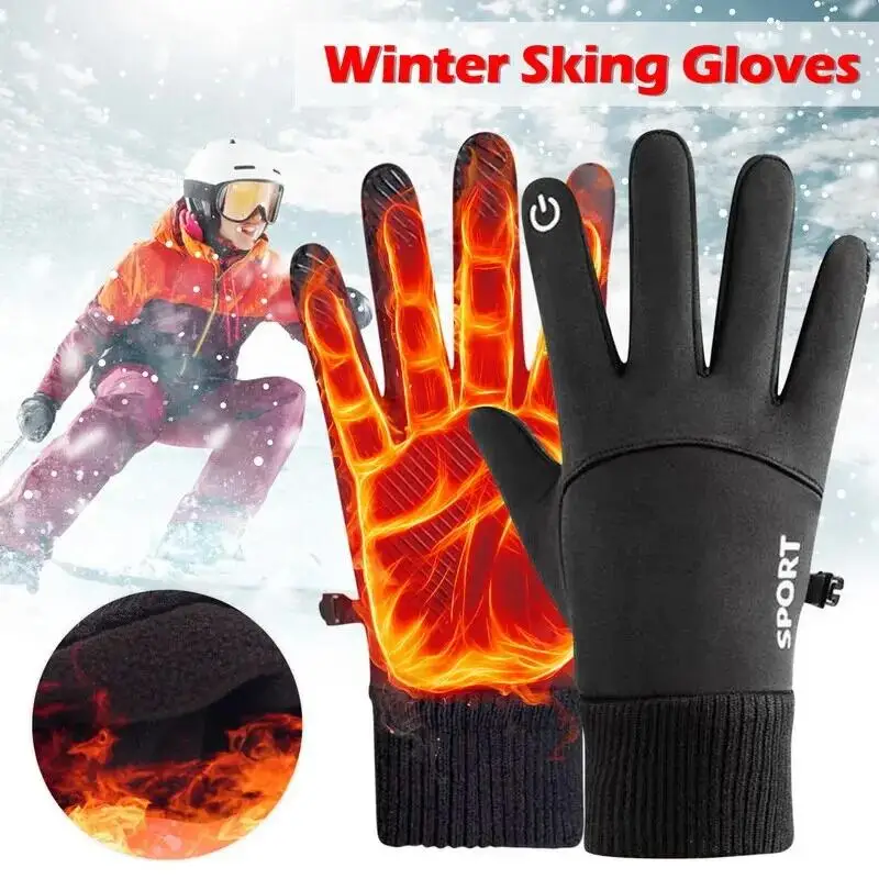 Fahrradhandschuhe, warm, mit vollen Fingernägeln, wasserdicht – Bild 3