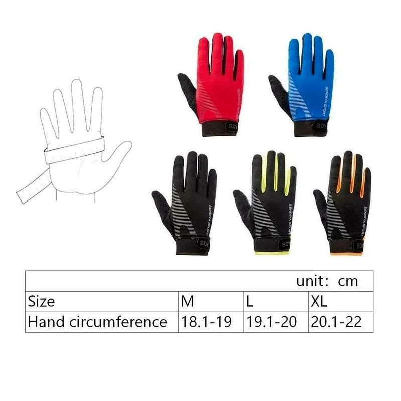 Männer Radfahren Handschuhe Volle Finger Touchscreen Motorrad Fahrrad – Image 6