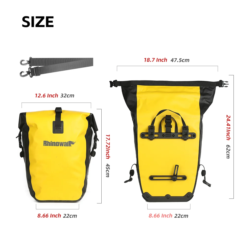 Rhinowalk Fahrradtasche 27L Schnellverschluss Fahrrad-Gepäckträger – Image 6