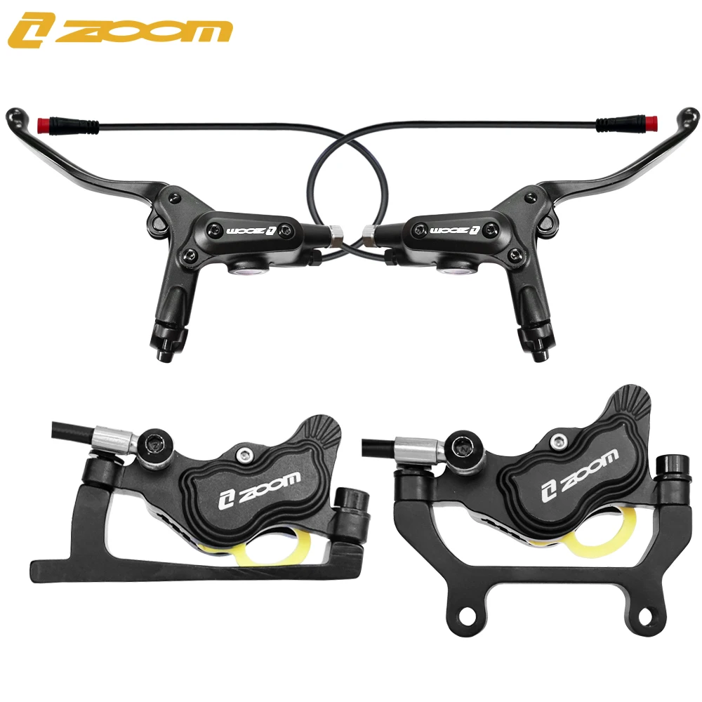 Zoom 4-Kolben Elektro fahrrad hydraulische Scheiben bremse E-Bike 2-polige Mountainbike Power-Off-Bremse