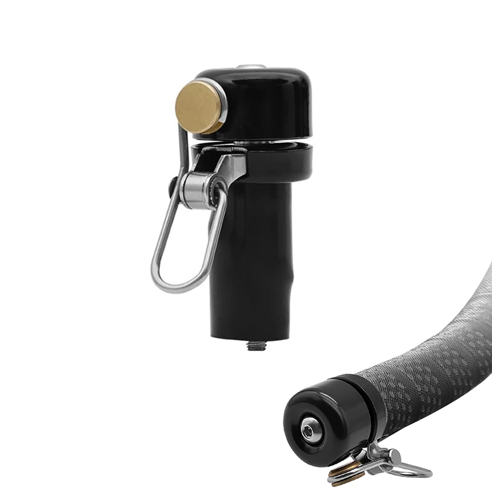 Fahrrad-Lenkerstopfen mit Klingel für MTB und Rennrad, Wasserdichte Laute Alarmklingel für Sicherheit