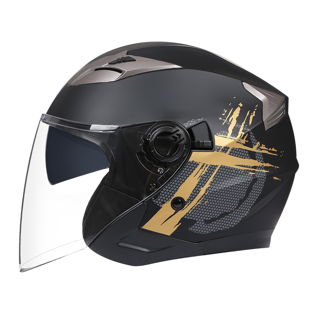 Doppel Visiere Motorrad Helm Elektrische Motorrad Fahrrad Roller – Bild 4