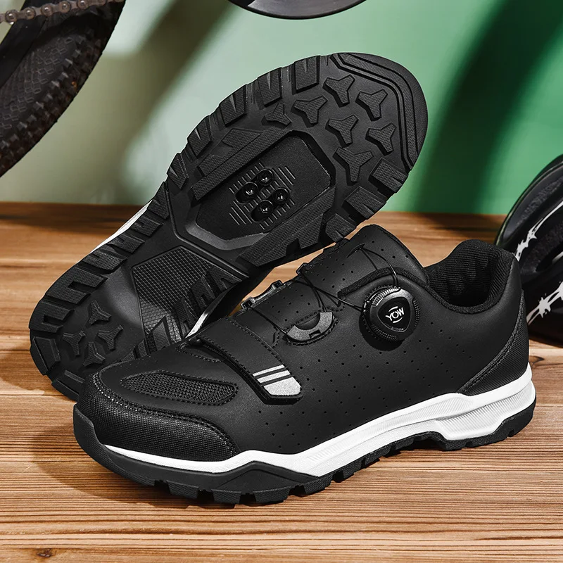 Herren MTB Radschuhe Mountainbike-Schuhe Fahrrad Indoor-Cycling-Sneaker Speed Winter Lock Cleat Schuhe