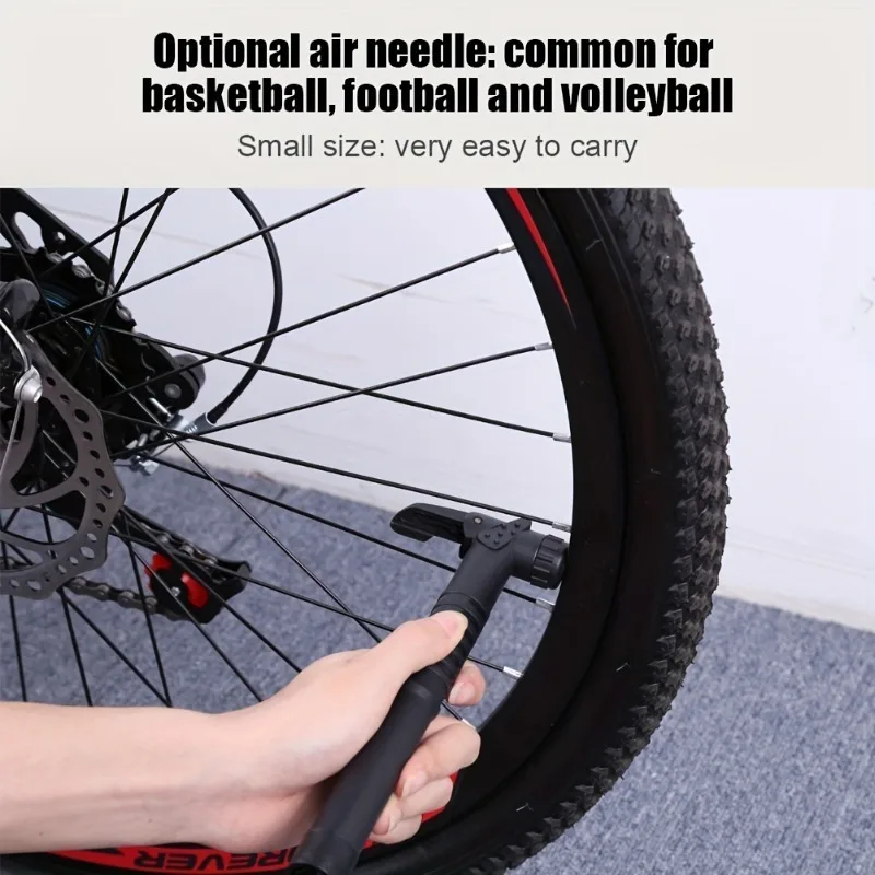 Tragbare Mini Fahrradpumpe mit Halterung Hand Radfahren MTB – Bild 4