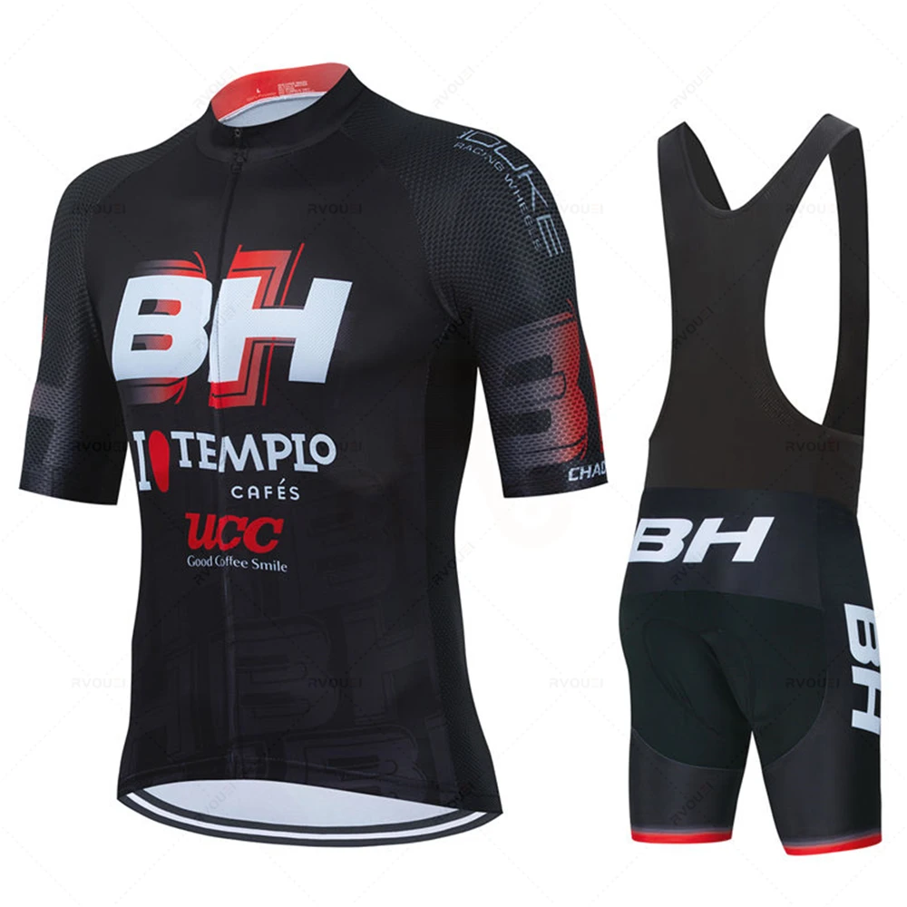 Radfahren Jersey Set Kurzarm für Männer Anti-Uv Bike Jersey Sets BH – Image 4