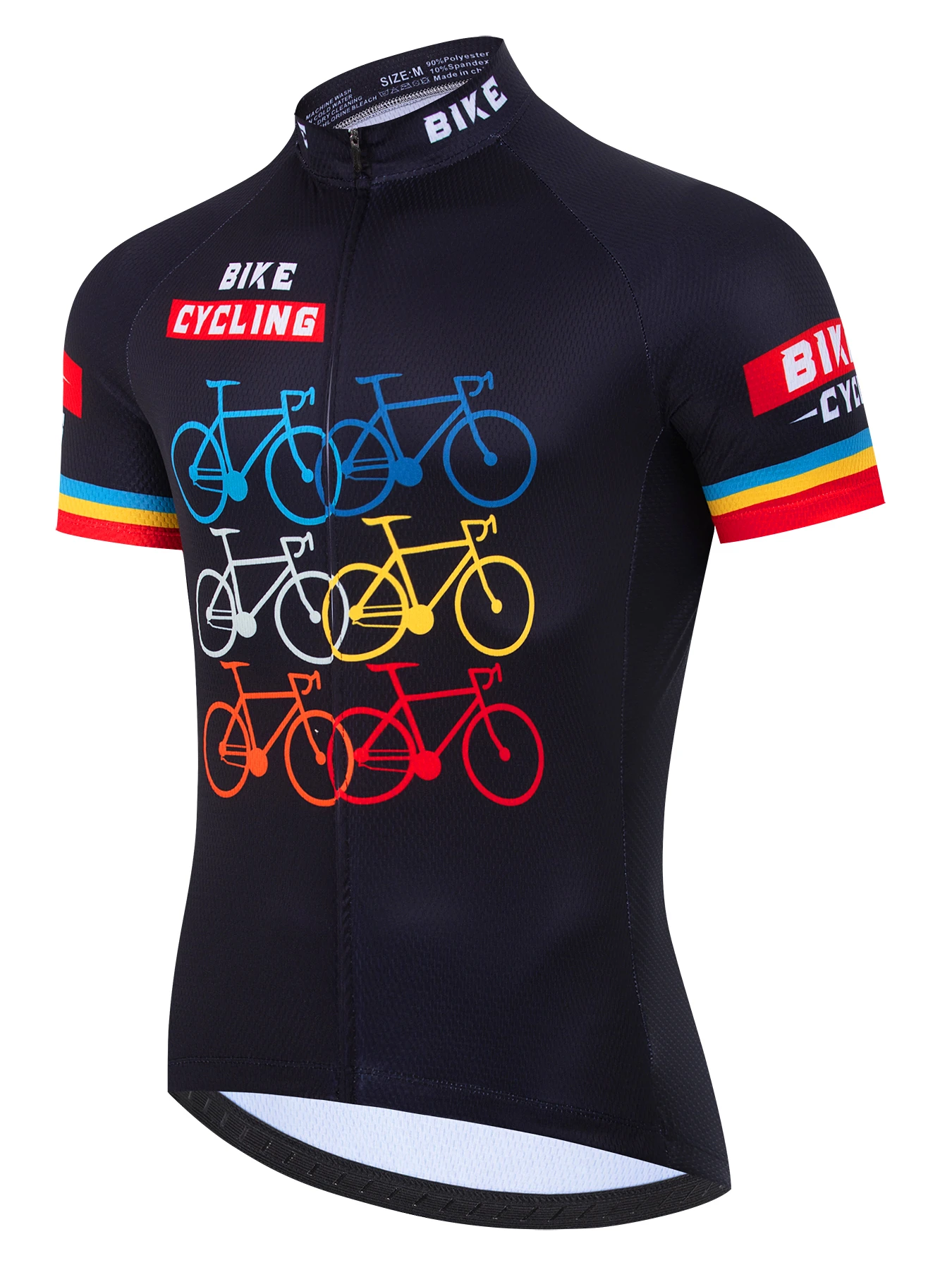 Herren Radtrikot Kurzarm Sommer Rennrad Kurzes Shirt Fahrrad-Oberteil Trikot MTB Maillot Ciclismo Bekleidung