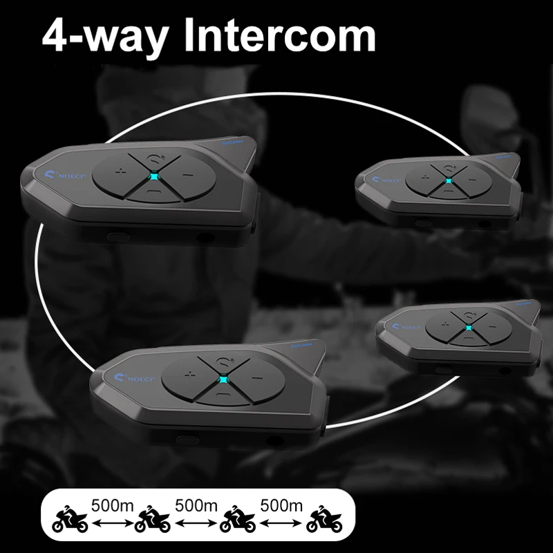 NOECI GOCOM4 Motorrad-Gegensprechanlage, Helm, Bluetooth-Headset – Bild 4