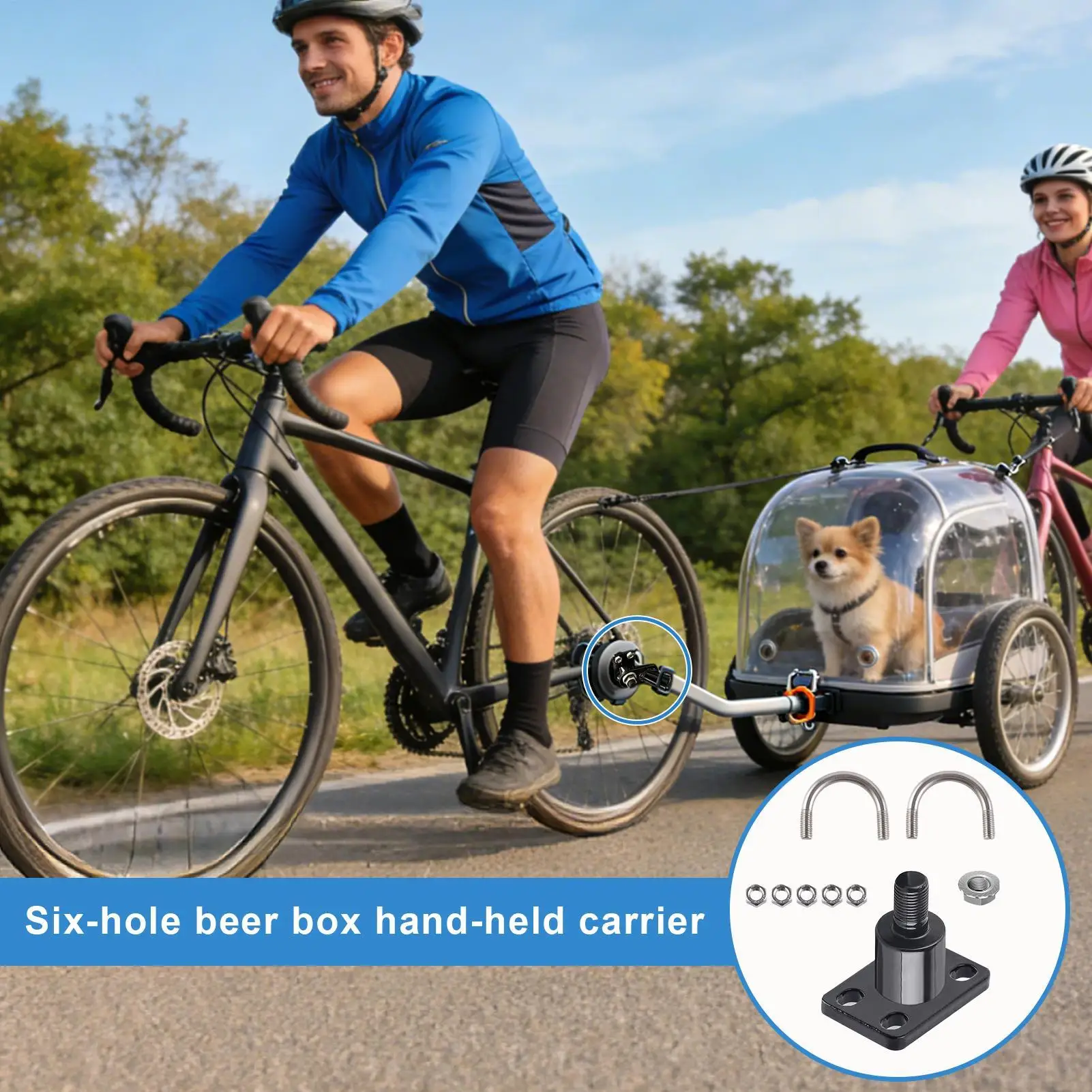 Fahrradanhängerkupplung, Fahrrad-Zugkupplung, Anhängerkupplung – Immagine 4