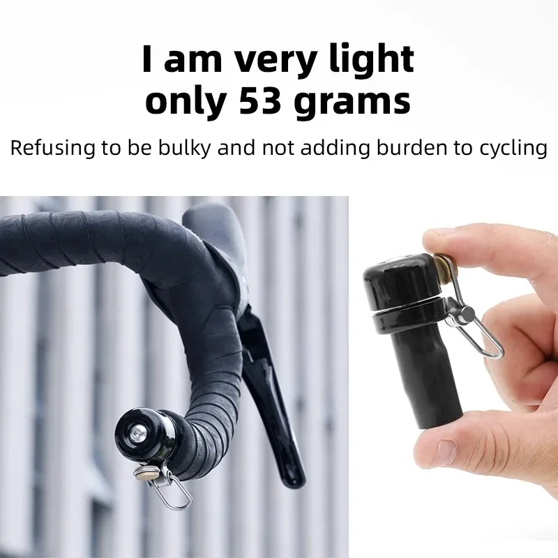 Fahrradklingel für Rennräder, Lenkerklingel, gebogene Lenkerklingel – Immagine 4