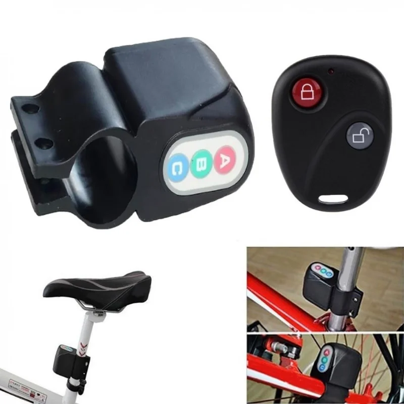 Fahrrad Alarm Lock Remote Cnotrol Anti-Diebstahl Fahrrad Alarm Alerter – Immagine 4
