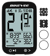 GPS-Fahrradcomputer mit kabelloser Verbindung, USB-C-Anschluss, Tachometer, Kilometerzähler, automatischer