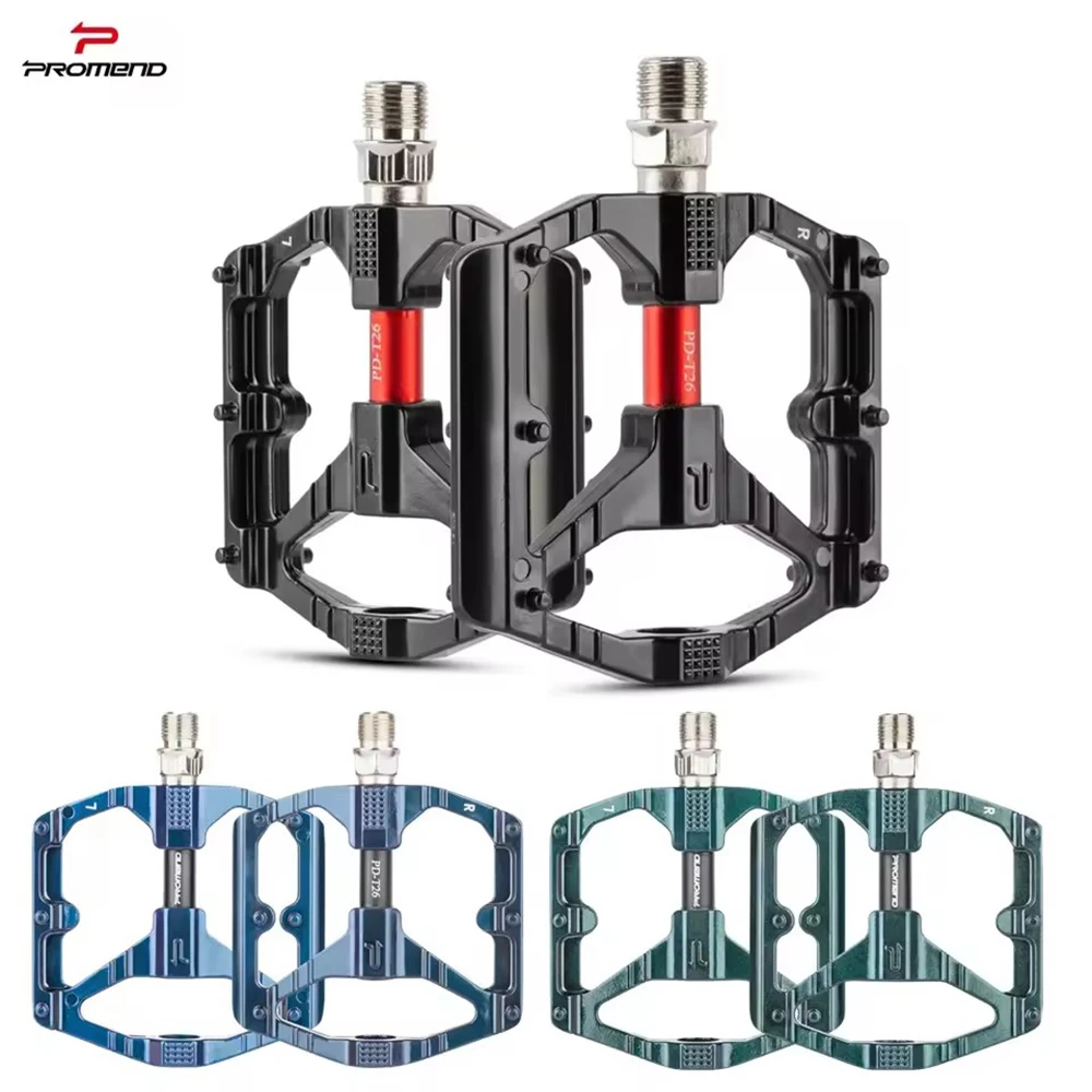 PROMEND MTB Fahrradpedal Anti-Rutsch-Doppel-DU-Lager Leichtes Pedal – Immagine 3