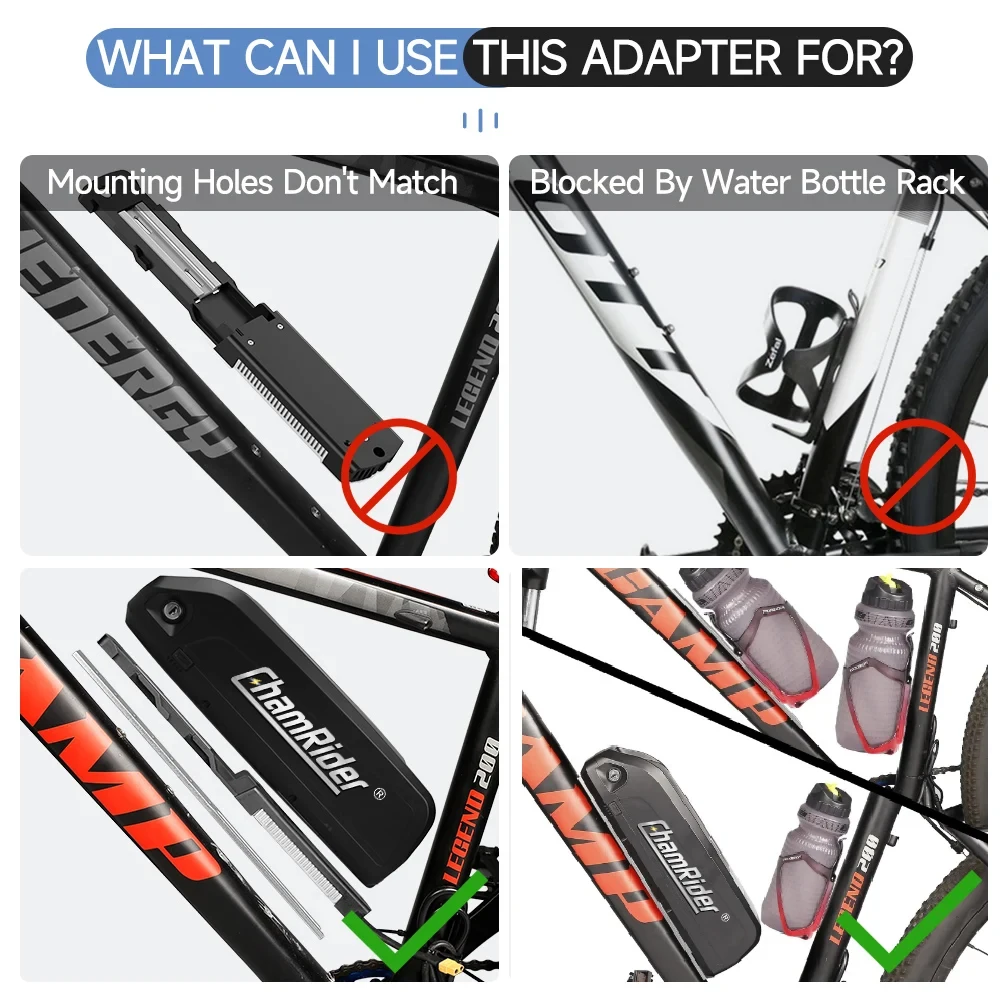 E-Bike Fahrrad Batterie Halterung Halter, Ebike Batterie Unterrohr – Bild 6