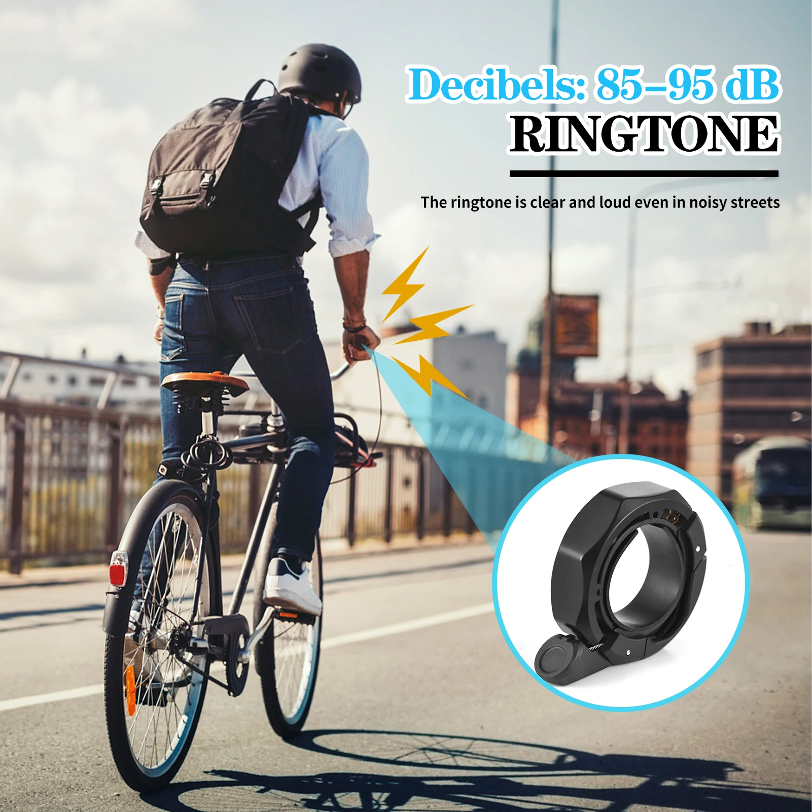 Fahrradklingel Fahrradring für Rennräder Zubehör Fahrradklingeln – Immagine 3