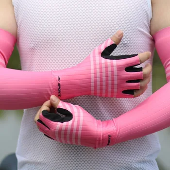 Fahrradhandschuhe Halbfinger Sommerstil Fahrrad Kurze Fingerhandschuhe Atmungsaktiv Angeln Fitness Outdoor