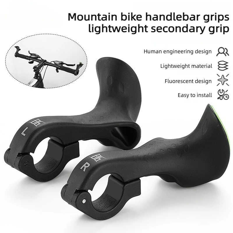 Fahrrad-Lenkergriffe Mountainbike Fluoreszierende Horngriffe Verstellbare Nylon-Lenkerenden Fahrradausrüstung