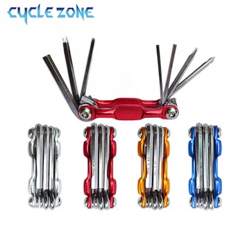 Multi Reparatur Tools Kit Tragbare Fahrrad Werkzeug Klapp Allen Schlüssel Speichen Inbusschlüssel Fahrrad