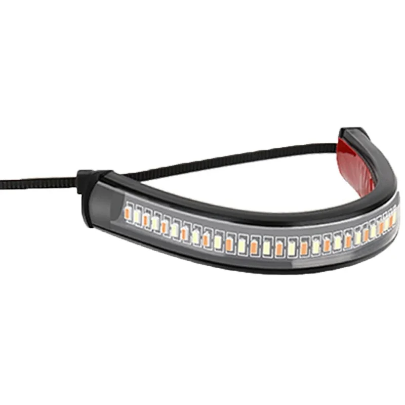 Motorrad-Blinker LED-Streifen Flexibles Rücklicht DRL Bernstein Weiß Moto Blinkende Blinkleuchte Universelle