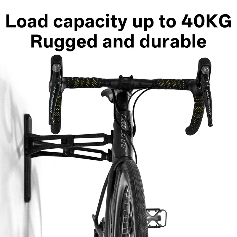 LITERIDE Fahrrad-Wandhalterung, horizontal, MTB, Rennrad, Aufhänger – Immagine 3