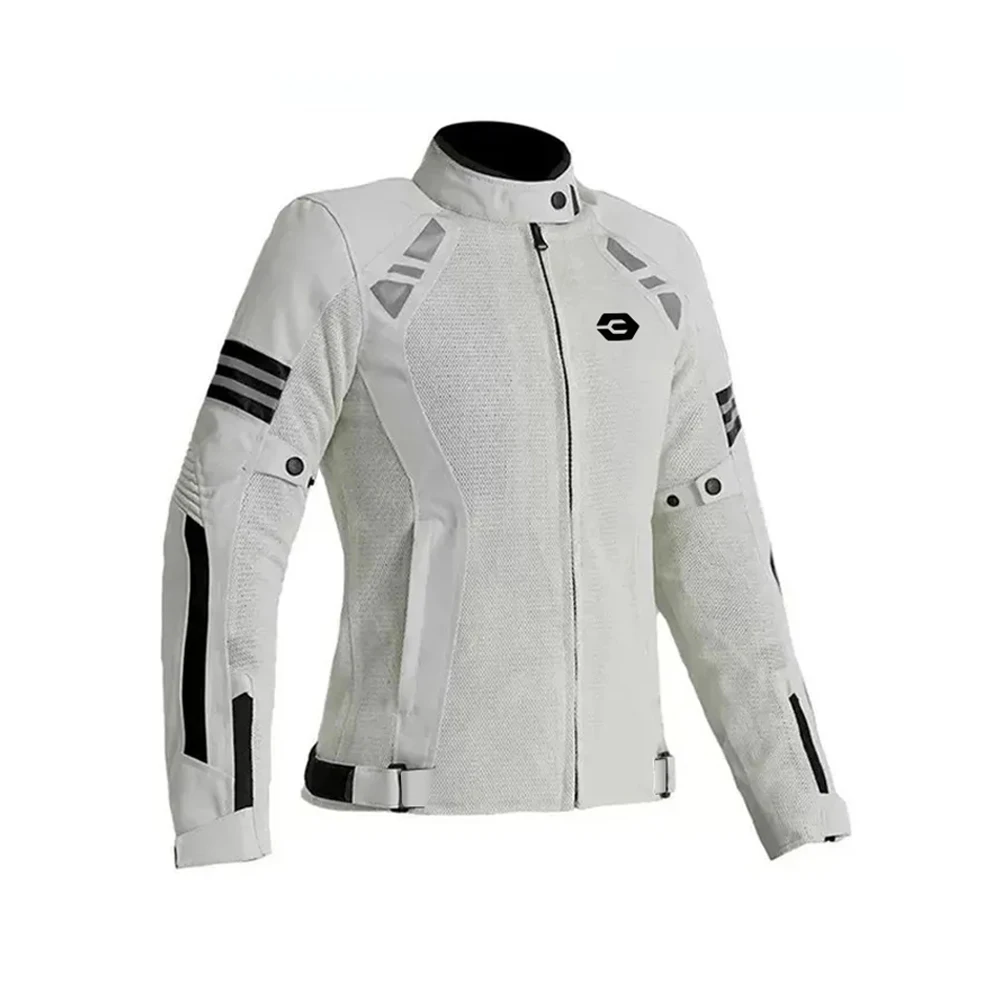 Damen Motorradjacke Sommer Atmungsaktives Mesh Motorrad Reitjacke Winddicht und Anti Drop Motorradjacke Damen
