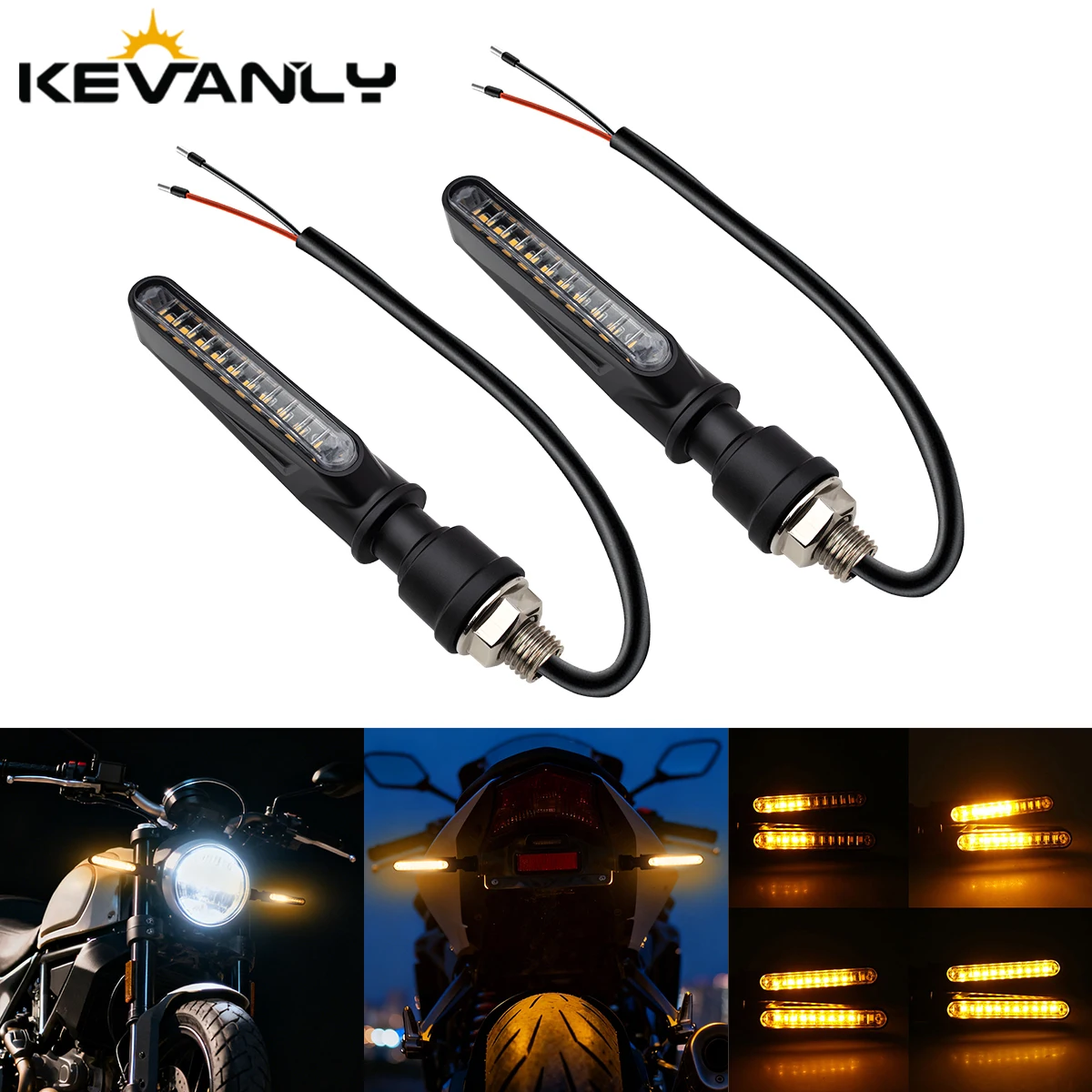 Motorrad Led Blinker Richtungs Indikatoren Bernstein Blinkende Blinker Hinten Schwanz Brems Signal Licht