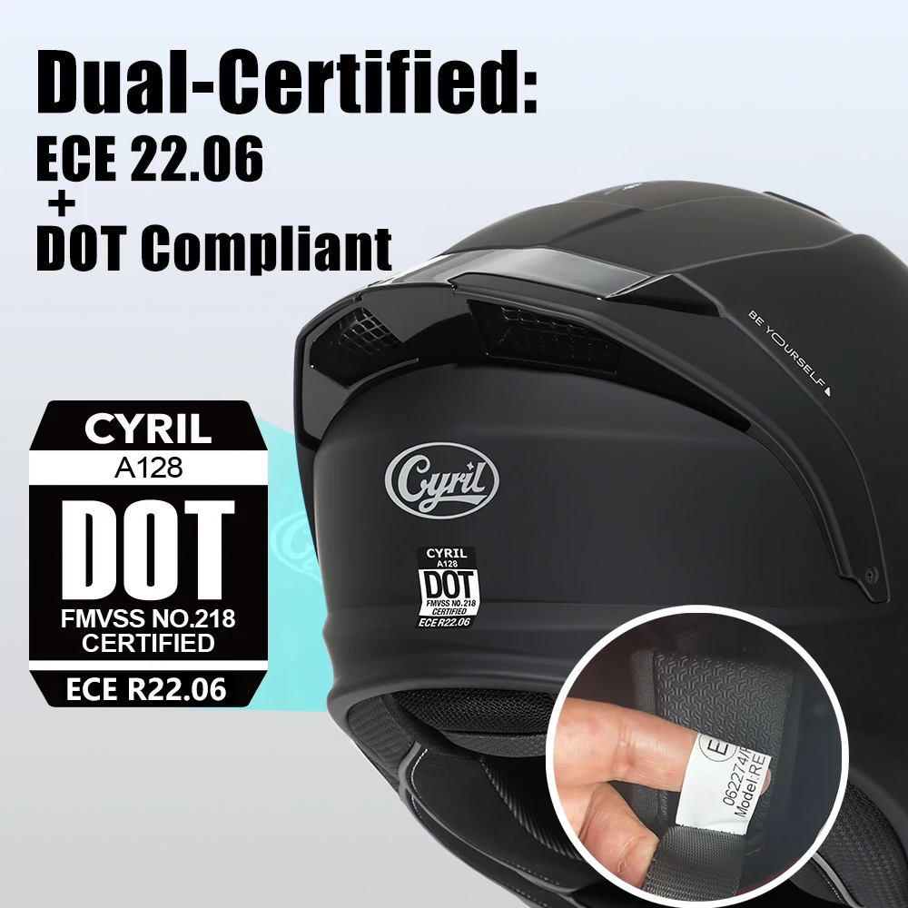 Klapphelm für Motorräder, ECE-zertifiziert, für Männer und Frauen – Image 3