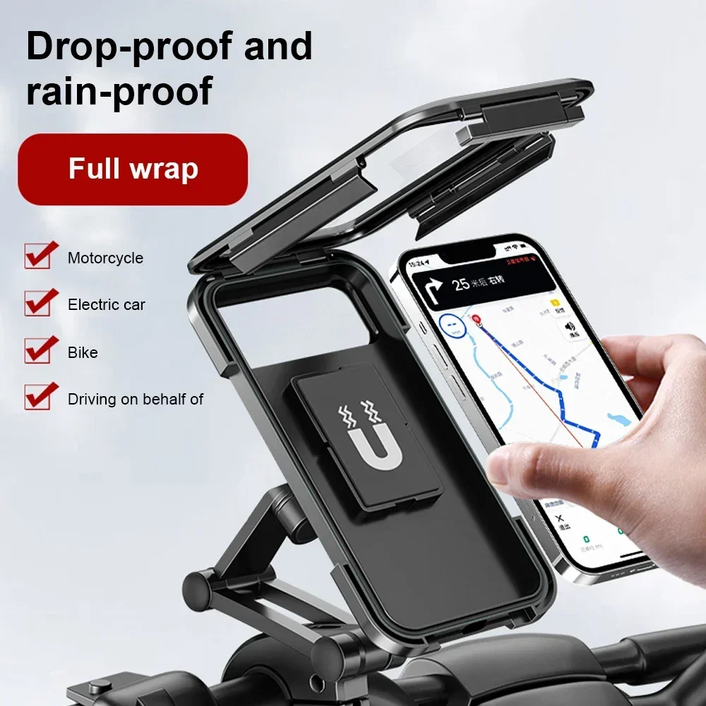 Wasserdichte Motorrad- und Fahrrad-Handyhalterung, 360° ° Drehbare – Image 4