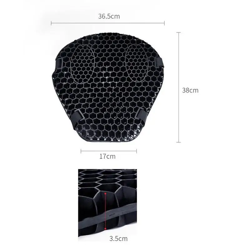 Motorrad Waben Gel Sitzkissen 3D Mesh Stoff Komfort Autobike – Image 6
