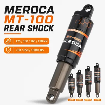 MEROCA Fahrrad- und Roller-Hinterradstoßdämpfer 125/150/165mm Mountainbike Hydraulischer Federdämpfer