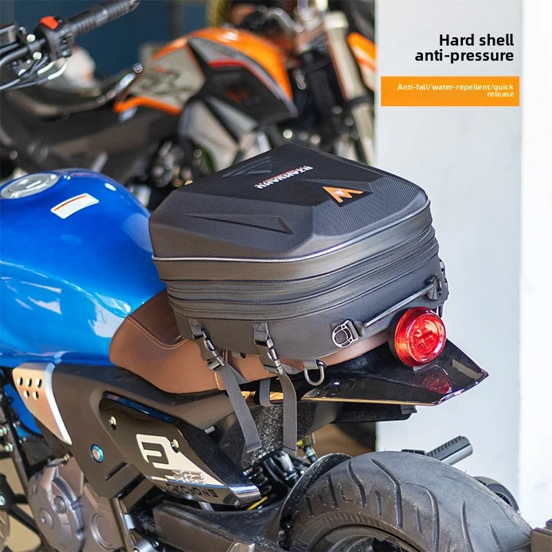 Motorrad Helm Tasche Hecktasche Multifunktionale Hinten Motorrad Sitz – Bild 2