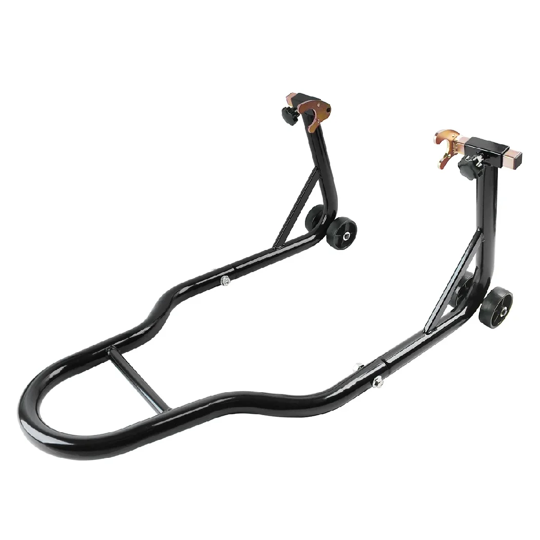 Motorrad Schwarzer Universeller Kompletter Hinterrad-Stützständer – Immagine 3