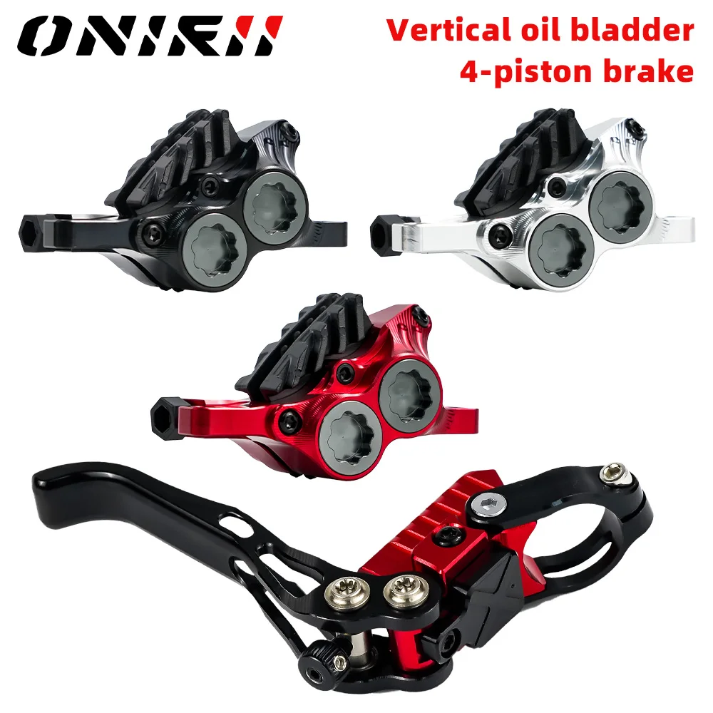 Onirii/iiipro 4-Kolben-Vertikalzylinder mtb hydraulisches Scheiben brems rad für volles internes Kabel layout