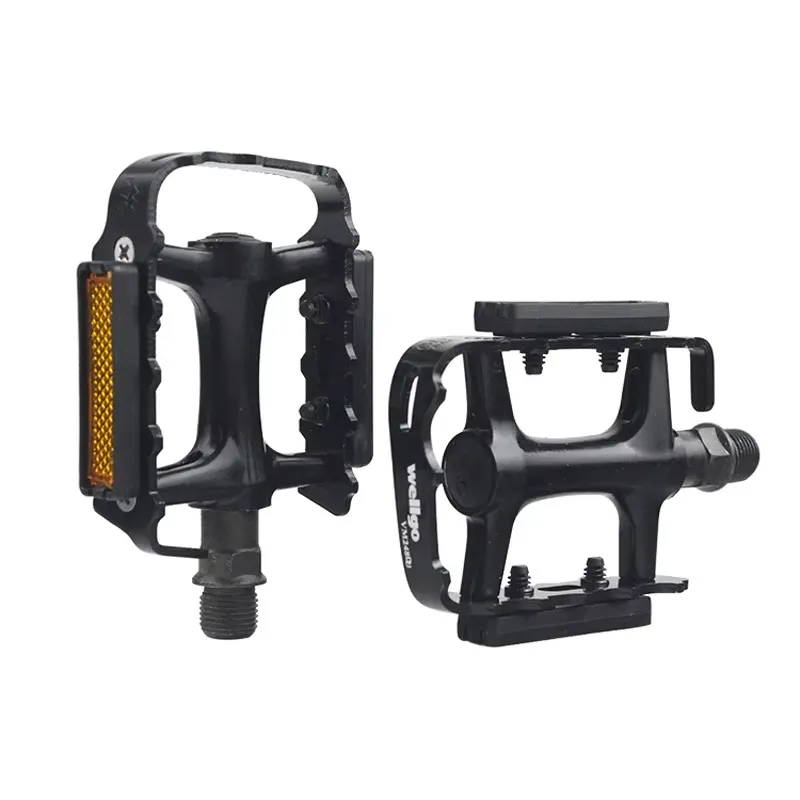 WELLGO M248 MTB-Pedale Aluminium Rennrad Rutschfeste Ultraleichte Pedale Rennrad Faltbar DU Perlin Lager
