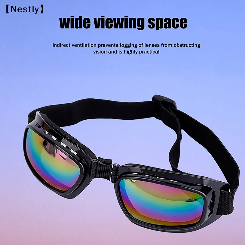 Schutzbrille, Motorradbrille, faltbare Brille, beschlagfrei – Immagine 4