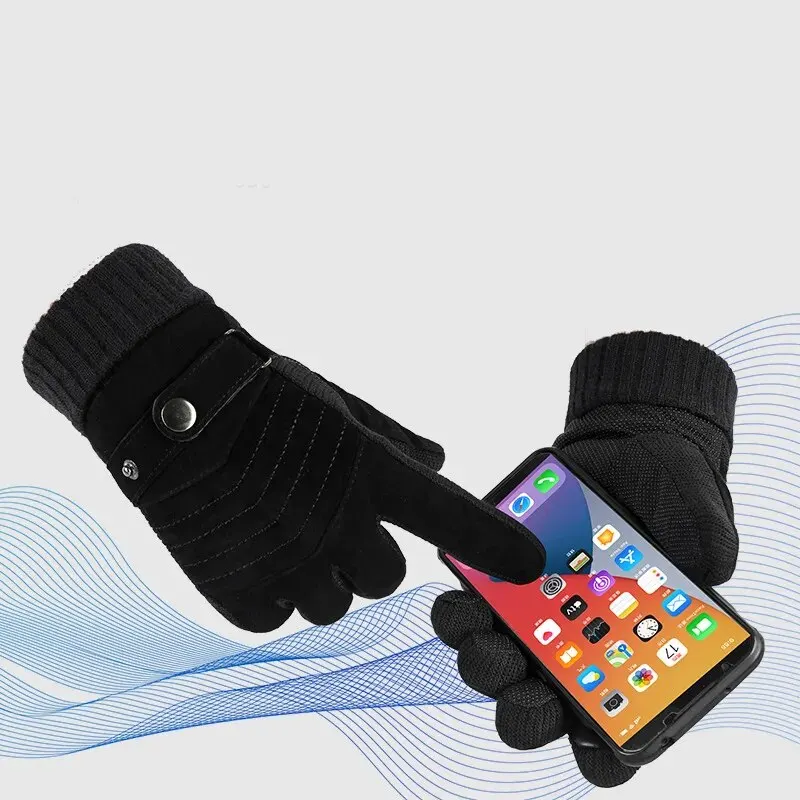 Handschuhe herren winter radfahren motorrad wind dichte kalte – Bild 3