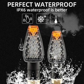 Universal LED Motorrad Blinker 12V wasserdicht Bernstein Blinker Anzeige Heck leuchte für Motorrad Blinker