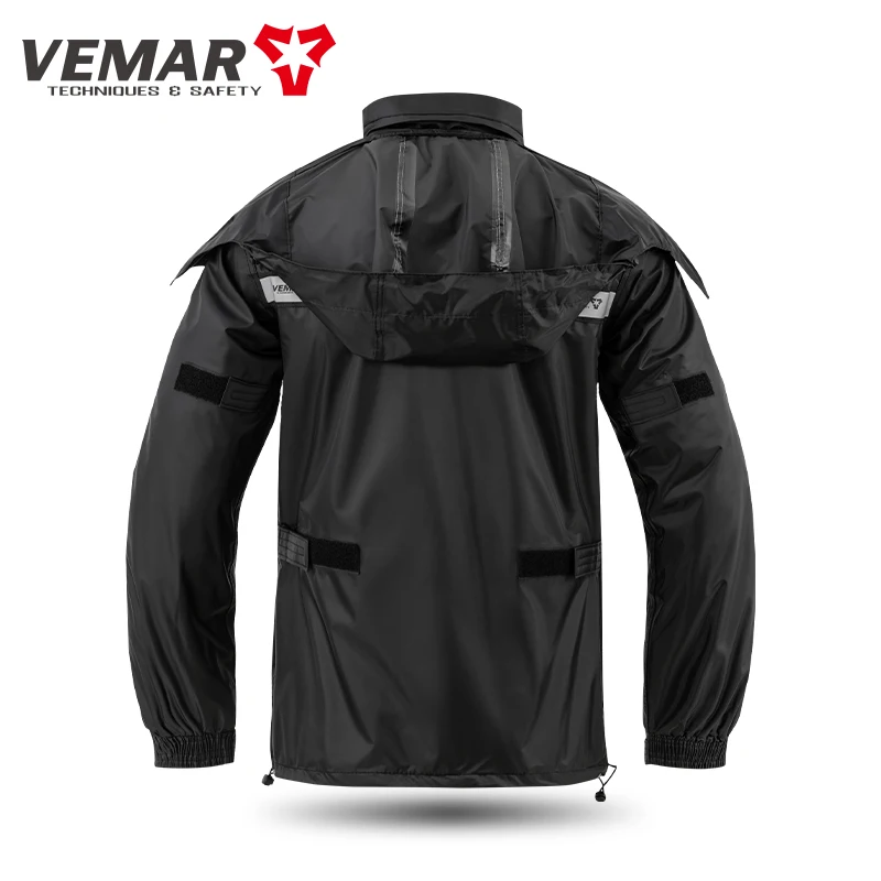 Motorrad-Regenanzug Wasserdichte Reflektierende Jacke und Hose Set – Image 4
