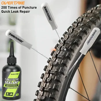 OVERTAKE Tubeless Fahrradreifen-Dichtmittel, Pannenreparaturflüssigkeit, Latex, langlebig, schnelle Abdichtung