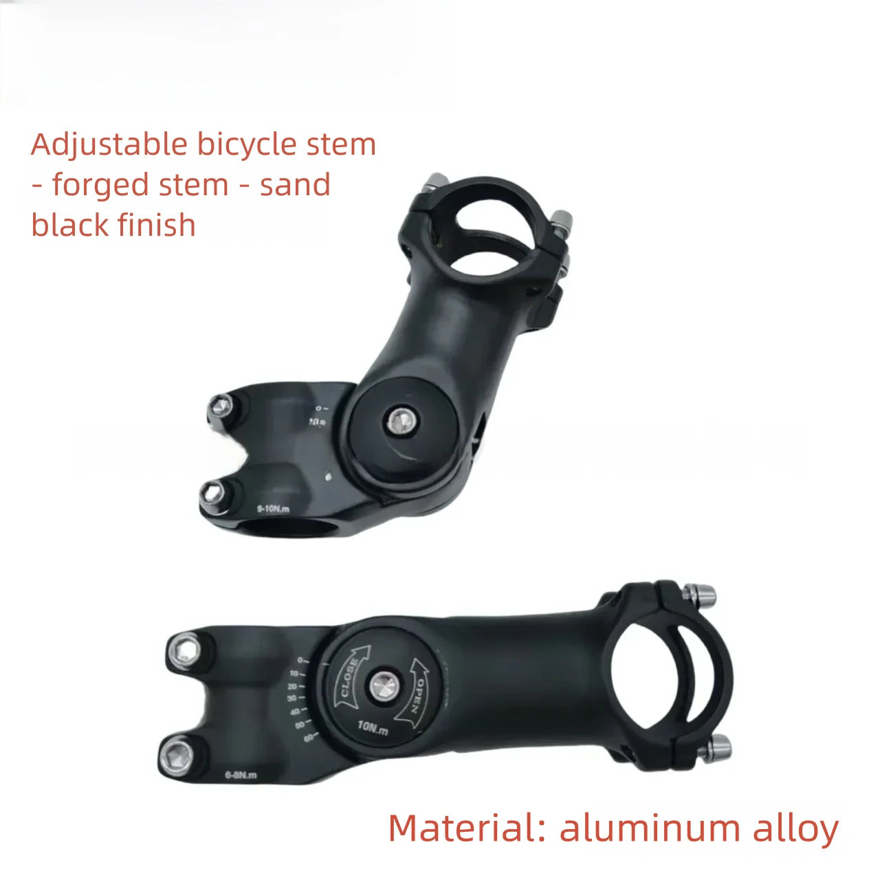 Verstellbarer MTB-Vorbau 31,8mm 90/100mm 0-60 ° Riser-Lenker aus – Image 6